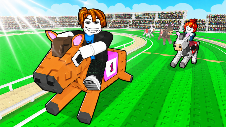 Official promotional artwork for Race Horses on Roblox